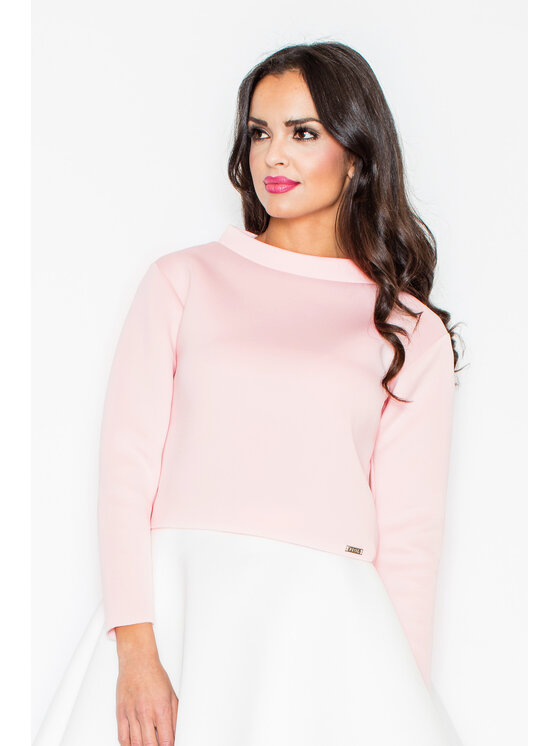 FIGL FIGL Bluzka M341 Różowy Regular Fit
