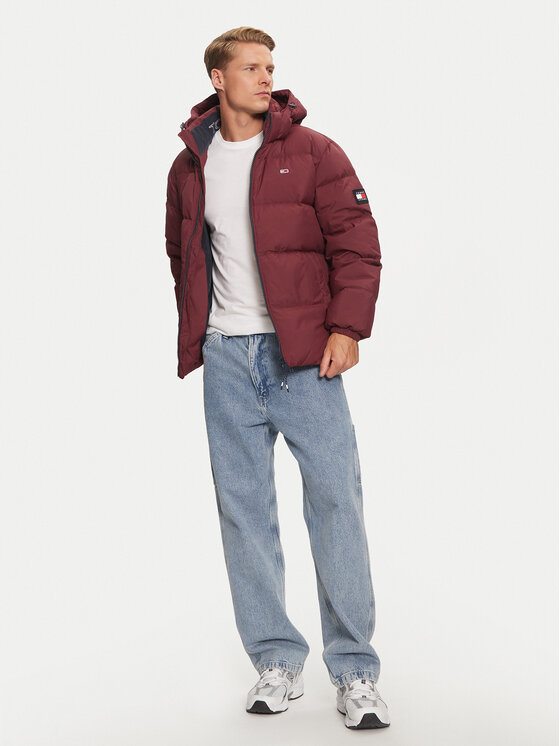 Tommy Jeans Tommy Jeans Pehelykabát Essential DM0DM19786 Piros Regular Fit