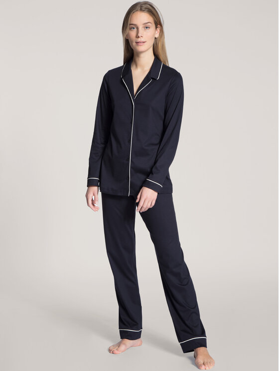 Calida Calida Pyžamo 43629 Tmavomodrá Regular Fit