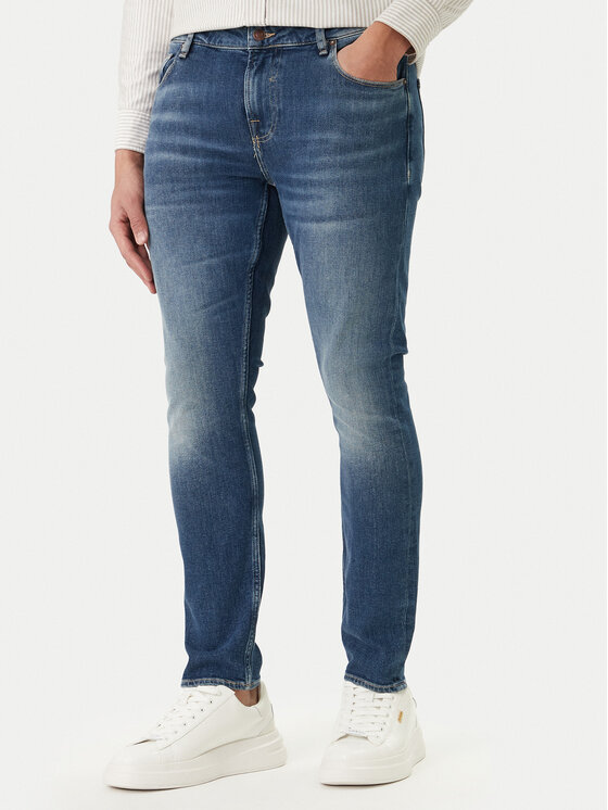 Guess Guess Дънки Chris M2YA27 D4Q42 Тъмносин Super Skinny Fit