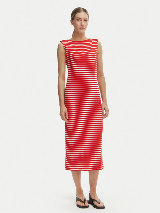 Tommy Hilfiger Tommy Hilfiger Igapäevane kleit WW0WW49311 Punane Slim Fit