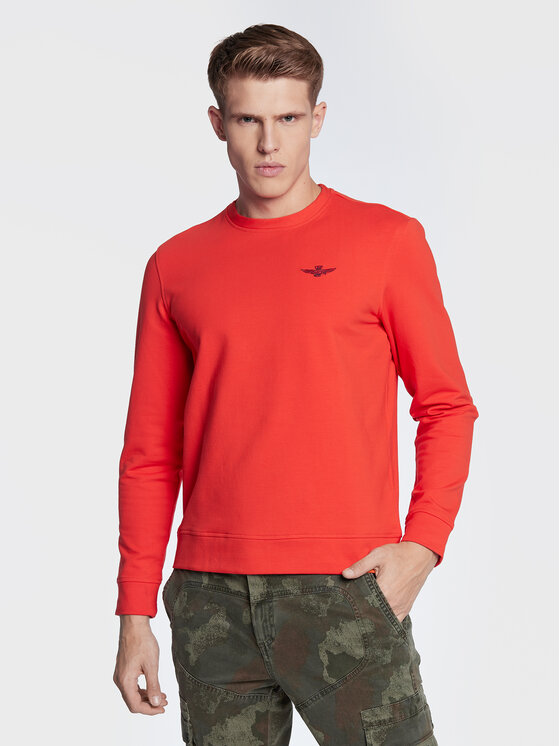 Aeronautica Militare Aeronautica Militare Majica dugih rukava 222FE1710F439 Crvena Regular Fit