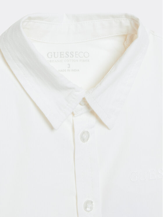 Guess Guess Marškiniai N3YH04 WE5W0 Balta Regular Fit