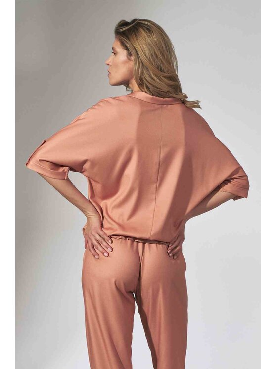 FIGL FIGL Μπλουζάκι M744 Πορτοκαλί Regular Fit