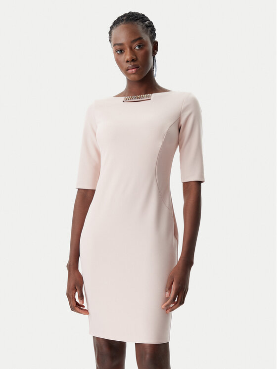 Rinascimento Rinascimento Коктейльна сукня CFC0122958003 Рожевий Regular Fit