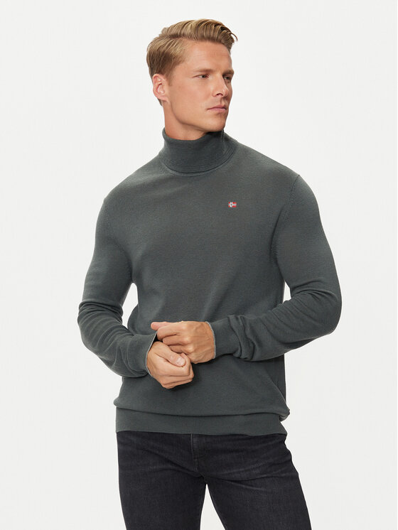 Napapijri Napapijri Rollkragenpullover Damavand NP0A4GJT Grün Regular Fit