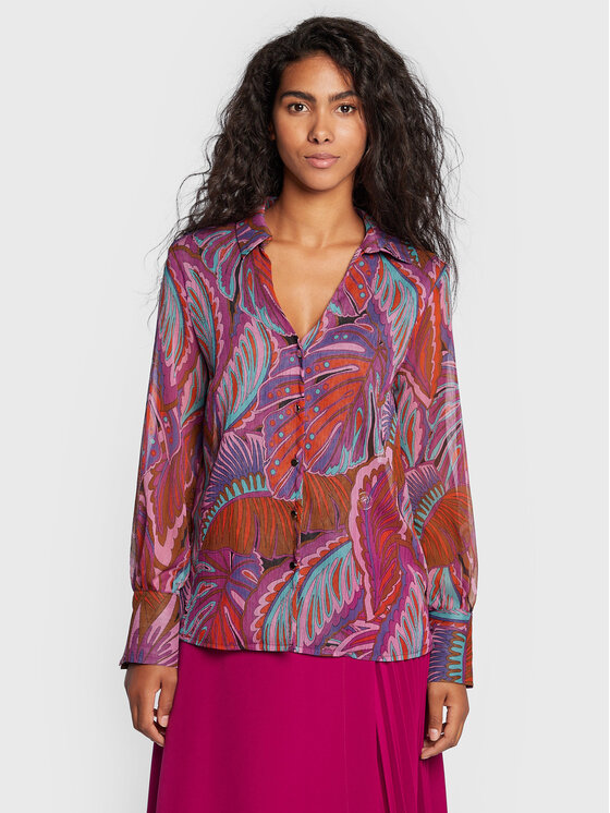 Maryley Cămașă 22IB022/14RO Violet Regular Fit