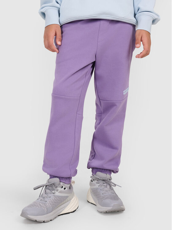 4F 4F Spodnie dresowe SELF CARE Fioletowy Regular Fit