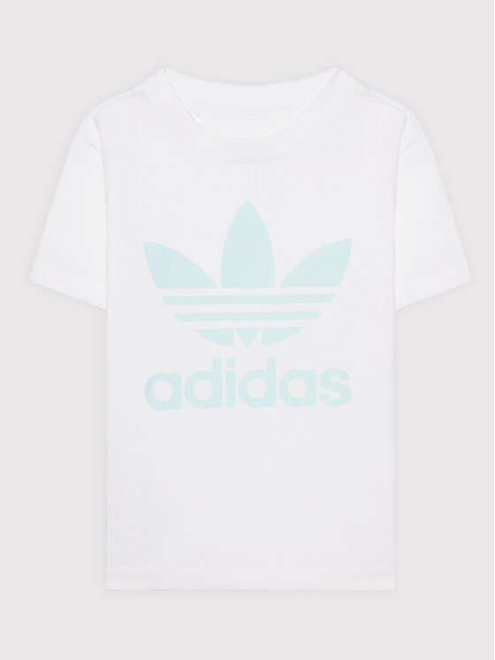 adidas adidas Marškinėlių ir šortų komplektas Trefoil HS8868 Žydra Regular Fit