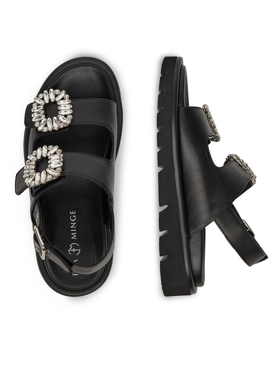 Eva Minge Eva Minge Sandalen SNOWDROP-I75-563 Schwarz