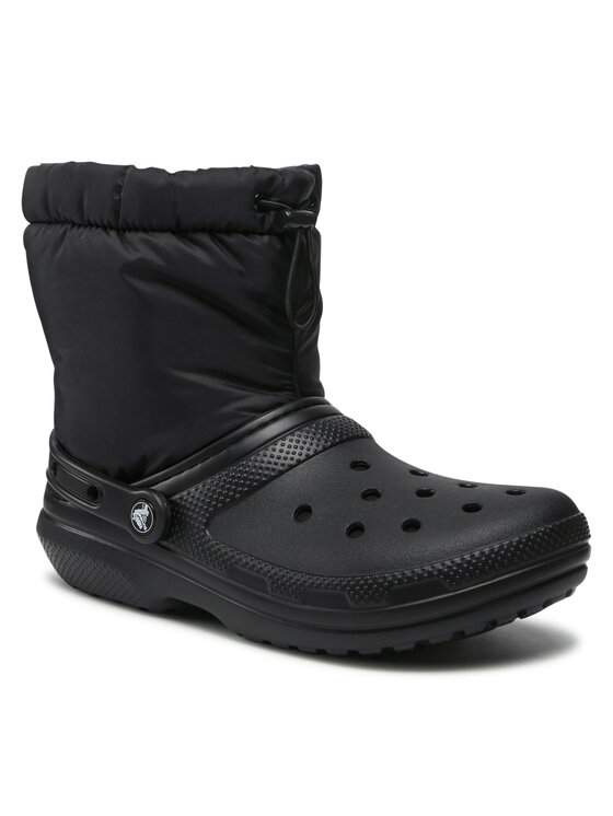 Crocs Ботуши Classic Lined Neo Puff Boot 206630 Черен