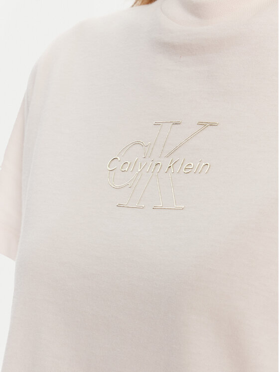 Calvin Klein Jeans Calvin Klein Jeans Тишърт Classic Monologo LV047D873G Розов Regular Fit