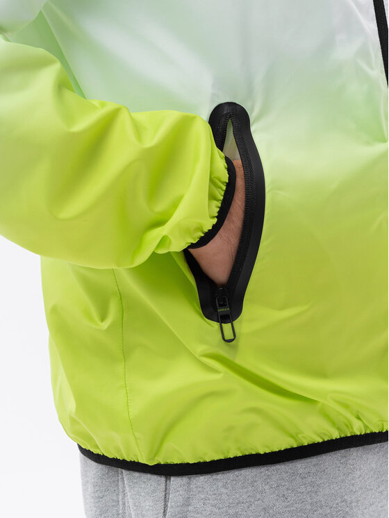 Ombre Ombre Bunda pro přechodné období OM-JANP-0104 Zelená Regular Fit