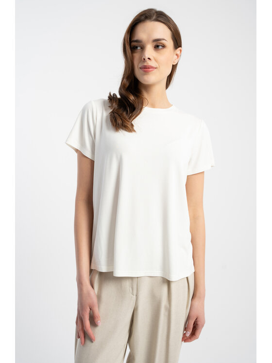 CLICK CLICK Μπλουζάκι 72-003 Λευκό Relaxed Fit