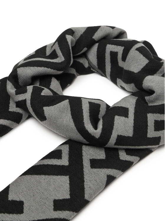 Tommy Hilfiger Tommy Hilfiger Ruta Th Monogram Heavy Scarf AW0AW18051 Črna