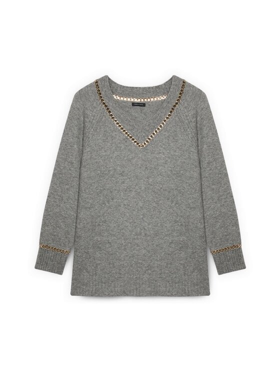 Fiorella Rubino Fiorella Rubino Maglione M011L008259N013 Grigio Regular Fit