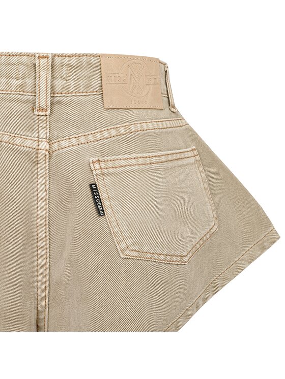 MissDenim MissDenim Szorty jeansowe Skorts Beżowy Regular Fit