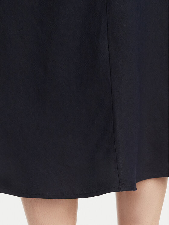 Gant Gant Midi sukňa 4400231 Tmavomodrá Regular Fit