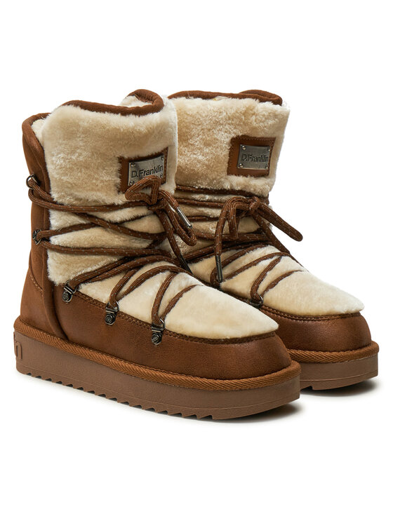 D.Franklin D.Franklin Śniegowce Nordic Trk Fur DFSH370005 Brązowy