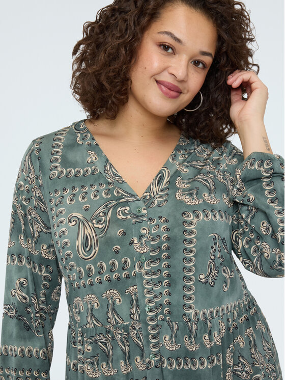 Fiorella Rubino Fiorella Rubino Sukienka codzienna 7035L001209N0V5 Zielony A-Line Fit