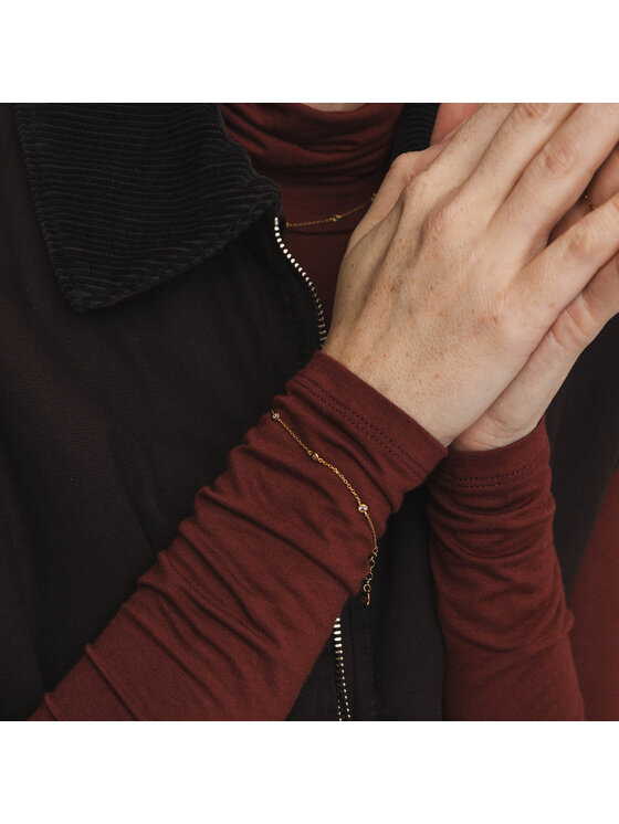 ANIA KRUK ANIA KRUK Bransoletka SJDAC0482Z Żółte złoto
