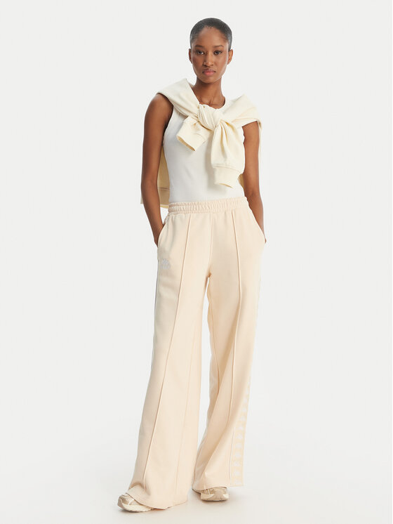 Kappa Kappa Jogginghose Banda Malorie 37256WW Écru Regular Fit