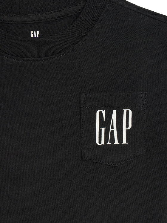 Gap Gap Tričko 745250-03 Čierna Regular Fit