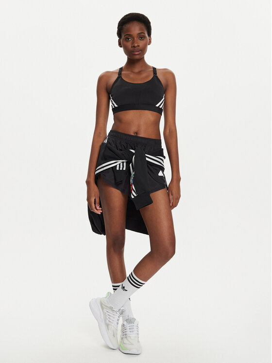 adidas adidas Biustonosz sportowy Powerimpact Luxe Medium-Support Maternity IT2727 Czarny Slim Fit