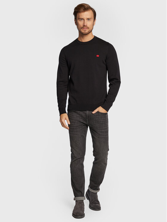 HUGO Hugo Džemper San Cassius-C1 50475083 Crna Regular Fit