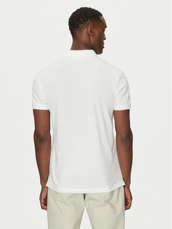 Calvin Klein Jeans Calvin Klein Jeans Tricou polo Monologo J30J325664 Alb Regular Fit