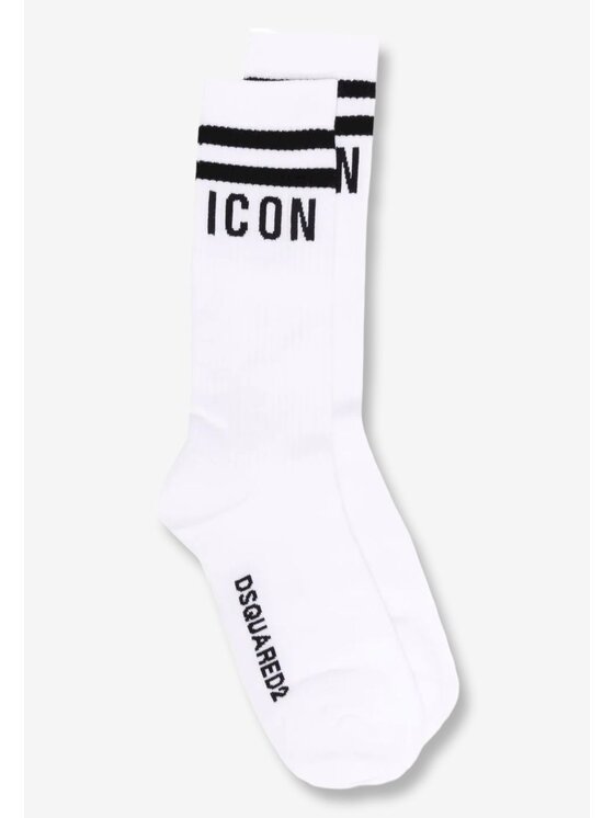 Dsquared2 Dsquared2 Calzini corti da uomo Calzini - Dsquared - uomo - Icon Bianco