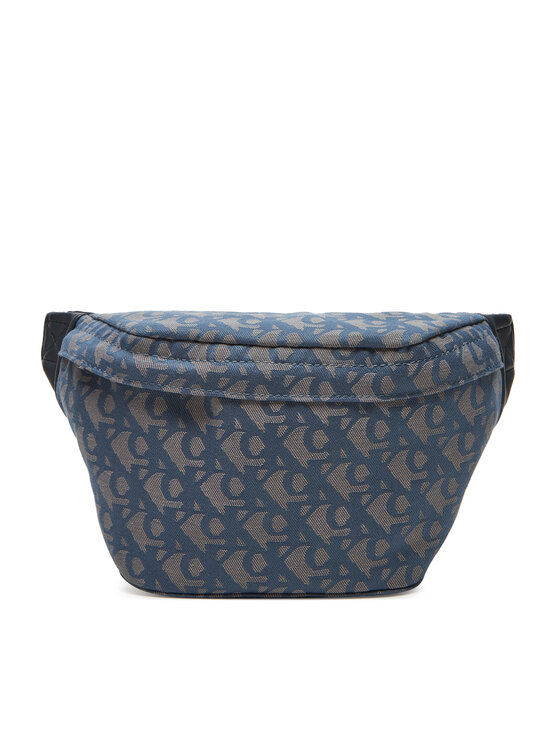 Calvin Klein Jeans Ľadvinka Unstructured Monogram Waistbag LV04G3177G Modrá