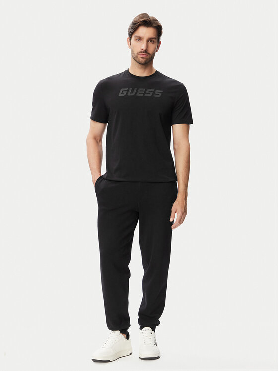 Guess Guess Tričko Z6YI26 K5090 Čierna Regular Fit