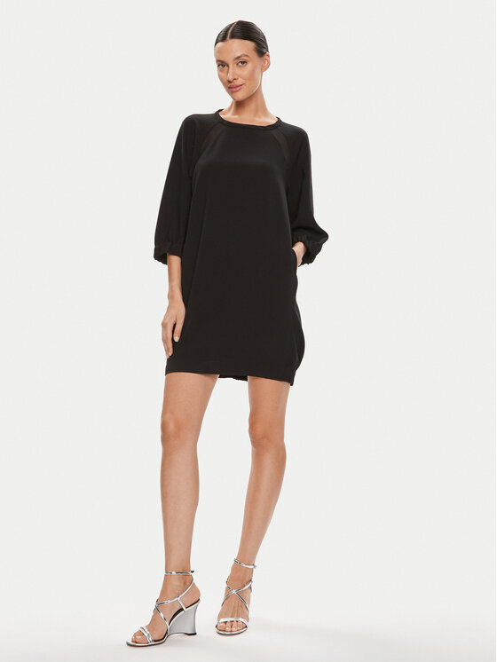 Marella Marella Vestito da giorno Karlie 32261408 Nero Regular Fit