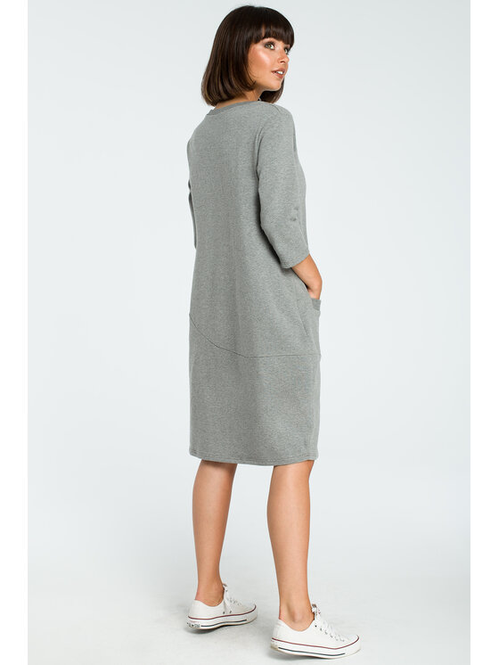 BeWear BeWear Vestito da giorno B083 Grigio Baggy Fit