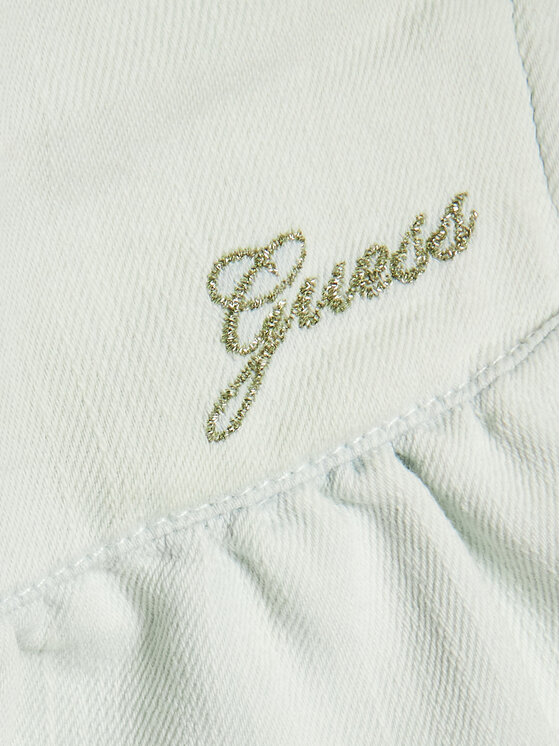 Guess Guess Szorty jeansowe K3GD15 D50Z0 Biały Relaxed Fit