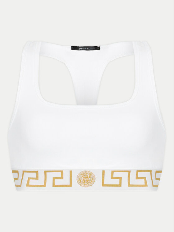 Versace Versace Сутиен-топ AUD01039 1A10011 Бял
