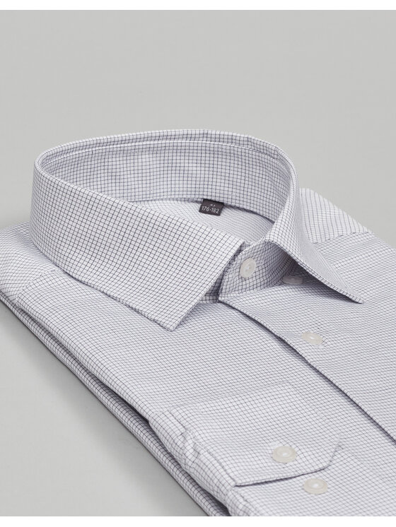 Borgio Borgio Koszula matera_00702 Szary Classic Fit