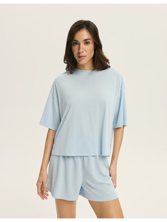 Esotiq Esotiq Bluzka 43515 Niebieski Loose Fit