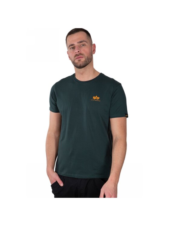 Alpha Industries Alpha Industries T-Shirt AI.188505-353 Zielony Basic Fit