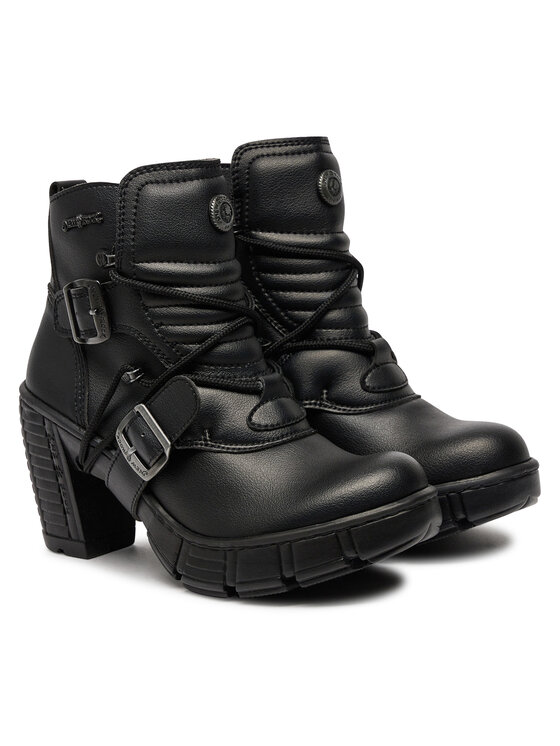 NEW ROCK NEW ROCK Μποτάκια M-TRCASCO004-V2 Μαύρο