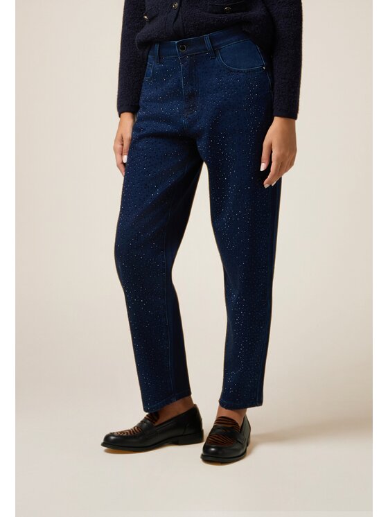 Oltre Oltre Jeansy P454R008870N034 Niebieski Regular Fit