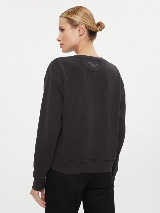 Pepe Jeans Pepe Jeans Μπλούζα Harley PL581402 Μαύρο Relaxed Fit
