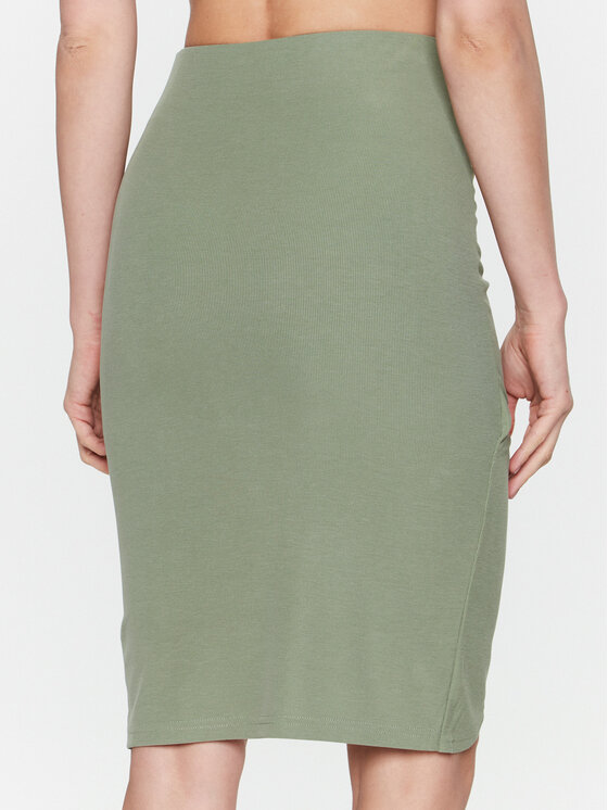 Gonna a matita Dalal W3GD55 KAQL2 Verde Slim Fit