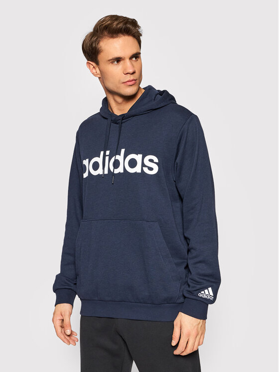 adidas adidas Bluza Essentials French Terry Linear Logo GK9066 Granatowy Regular Fit