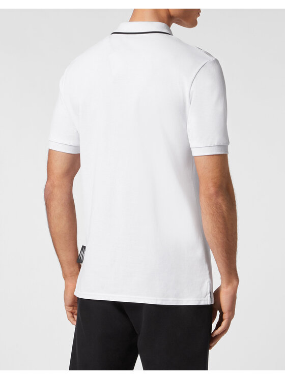 Plein Sport Plein Sport Polo 13033 Biały Slim Fit