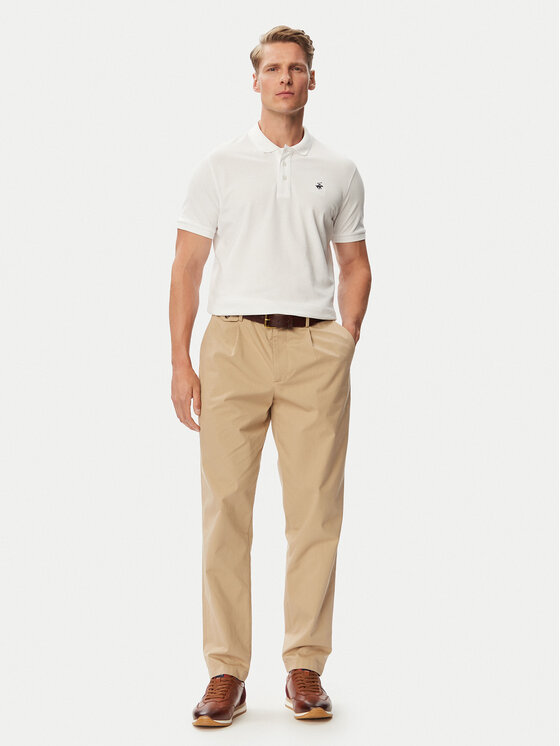 Beverly Hills Polo Club Beverly Hills Polo Club Polo särk P-SS26M-P42560 Valge Regular Fit