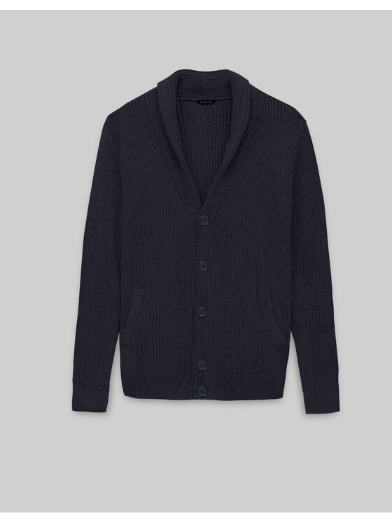 Borgio Borgio Kardigan magnano_g Granatowy Regular Fit