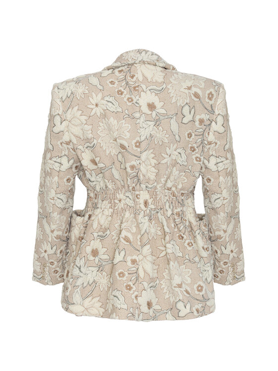 Magda Matyja Magda Matyja Marynarka JULIETTA BLAZER Beżowy jasny Fitted Fit