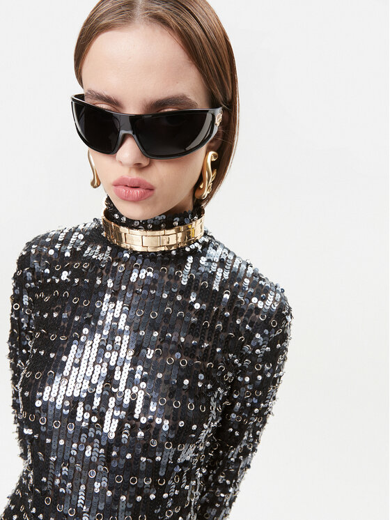 Patrizia Pepe Patrizia Pepe Vakarinė suknelė 2A2670/A352-FE05 Juoda Slim Fit